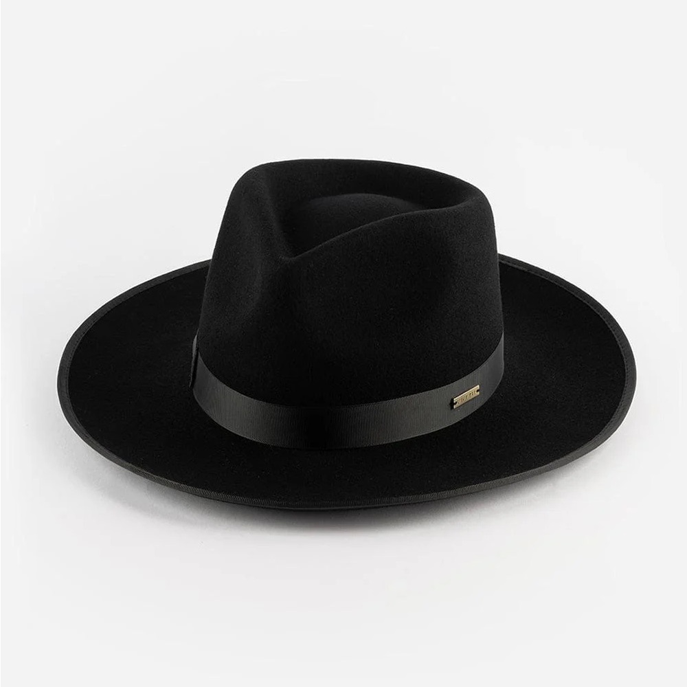 Black Monroe Rancher Gigi Pip Hat